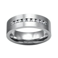 Feledorashia пръстени за мъже Подаръци за Деня на бащата двойка пръстени винтидж бял диамант сребърен годеж сватбена лента пръстен комплект
