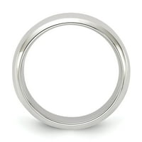 Chisel QCF Sterling Silver Comfort Fit Band, полиран - размер 12