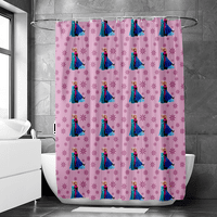 Замразена принцеса Елза Анна баня душ завеса водоустойчиви завеси завеси за домашна украса в банята Детска стая-е ， 90*