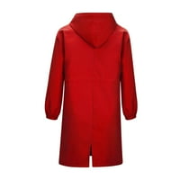 Symoid Womens Coats & Jackets с качулка- солиден джоб за отдих с качулка с дълъг ръкав