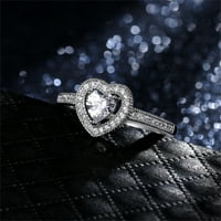 фрешски Пръстени жени бял камък пръстен сватба годеж бижута подарък