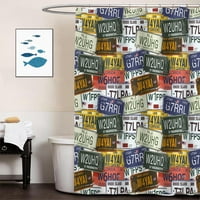 Sonernt USA Завеса за душ за декорация на баня тъкан за душ завеса с куки, 72x72