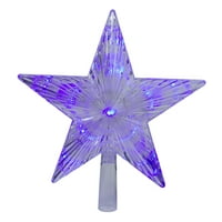 9.5 осветен Цвят Промяна точка звезда топер дърво-бели и сини светодиодни светлини