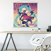 Hatsune Miku - Стенски плакат за прилепи, 14.725 22.375 рамка