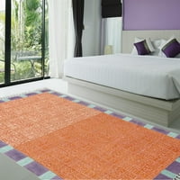 Casavani чиста памучна йога на открито вътрешен двор мат оранжева спалня зона за килими крачета