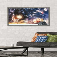 Междузвездни войни: Нова надежда - Хоризонтален плакат за стена с един лист, 22.375 34 рамки