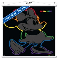 Дисни Мини Маус-дъга очертание плакат за стена с магнитна рамка, 22.375 34