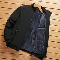 Akiihool Зимни палта за мъже Мъжки модно дънково яке измива класическо яке за спортно облекло ежедневно бомбардировъчно яке