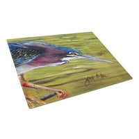 Caroline's Treasures Green Heron Glass Riewing Board