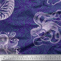 Soimoi памучна патица тъкан за животни, черупка и океанска печат на океан от широк двор