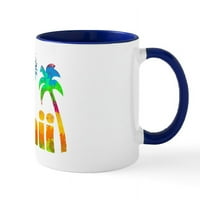 Cafepress - хавайска чаша за тропици - чаша за керамична чаша от унция - чаша за новост кафе