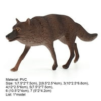 Jiaroswwei Animal Model Simulation Вътрешна солидна PVC Wolf Model играчка за деца