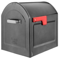 Столетни метални оло с червен флаг Изключително голям капацитет след монтиране на пощенска кутия