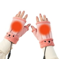 DIDO Зимни топли ръкавици USB отопляеми ръкавици за мъже жени Зимни топли лаптоп Ръкави