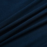 Флолео клирънс есенни дрехи за жени жени зима удължен плюшен халат халат с дълъг ръкав с качулка тъмно синьо