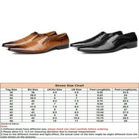 Ritualay Men Ress Shoes Square Toe Oxfords Официални мокасини Леки комфорт Бизнес обувки Офис Работа Работа на апартаменти Кафяв 10.5