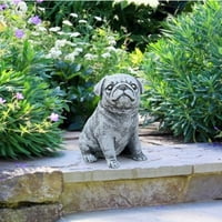Сладки Polyresin Dog Puppy Figrines Статуя Двор декорации ръчно боядисани