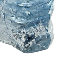 Novogratz 10 W, 8 H ръчно издухана синя стъклена ваза, комплект от 2