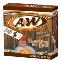 A&W Root Beer Sugar, без захар, без кофеин, микс от напитки на прах
