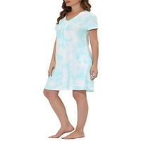 Уникална изгодна Дамска пижама в Деколте спално облекло с джобове Салон нощница