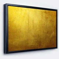 Дизайнарт 'Златна текстура' абстрактно оформено платно Арт Принт