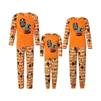 Семейни пижами съвпадащи комплекти Хелоуин тиквено сън