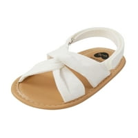 Mialoley Summer Baby Girls Sandals, малки деца Прости стил плътни цветни обувки с мека подметка Prewalker