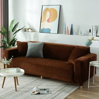 Lucky Monet Stretch Sofa Slipcover Couch Cover Protector за 3 -местен - 70 - 90 Deep Brown
