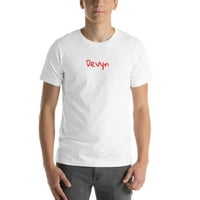 Недефинирани подаръци XL ръкописна памучна тениска с къс ръкав Devyn