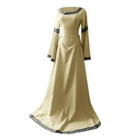 Корсет рокля винтидж ренесансова рокля за жени средновековна рокля за наметало Викторианска топка Рокля Винтидж дрехи Фея рокля с вещици Ренесанс Ренесанс