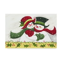 Търговска марка изобразително изкуство' снежна Двойка ' платно изкуство от Бевърли Джонстън