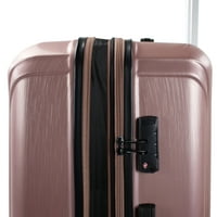 Аура 3-парче ТСА разтегателен спинер багаж комплект, Розово злато