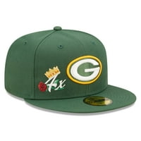 Мъжката нова ера Green Green Bay Packers Crown Super Bowl Champions 59Fifty Fitted Hat