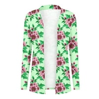 Airpow on Clearance Fall Cardigans for Women Trendy Women Mashionable Longly Floral Floral Printed Cardigan Jacket Pops за жени Фол Клирънс предмети
