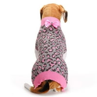 Кученце леопардов боук кученце розов домашен любимец зимни кучешки дрехи сладък пуловер домашен любимец дрехи кученца дрехи за момчета кучета пулове за средни кучета момиче новогодишно куче пуловер малки кучета