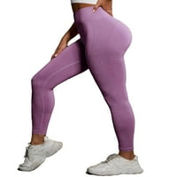 Женски активно облекло спортни гамаши солидни гамаши mauve purple s
