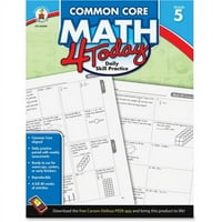 Carson-Dellosa Publishing Common Core Today Workbook, Math, 5 клас, страници