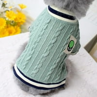 Дрехи за домашни любимци плетени кучета пуловери Зимни тоалети Плетене на домашни любимци Костюм за котешки дрехи xs-xl