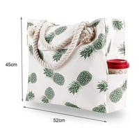 Hesroicy Woman's Handbag Fashion Print Итри с голям капацитет водоустойчиво пространство за съхранение на място за съхранение джобна чанта за рамо в ежедневен плажен моден аксесоа?
