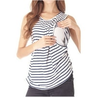 Simplmasygeni дамски клирънс за майчинство къси ръкав летни върхове майчинство O-neck солидни копчета за прашка жилетка бременна жена ежедневна блуза