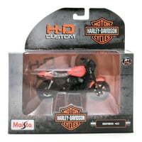 Maisto H-D Custom Harley-Davidson Series Red & Black Street 1: Мащаб на мотоциклет за реплика на мащаб