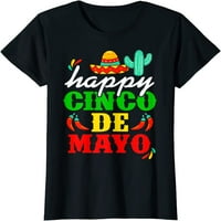 Happy de Mayo Cinco de Mayo Viva Mexico de Mayo тениска