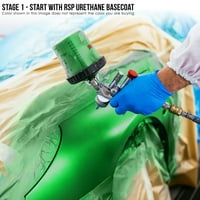 Slate Green Metallic Prem Quart Kit нисък VOC Уретан Basecoat Car Auto Paint Kit