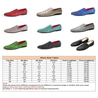 Zodanni Mens Flats Flat Небрежни обувки Плъзгане-ons Moccasins Comfort Loafers Производителност Незадайте ниска топ лодка обувки цветни 5.5