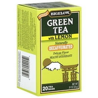 Бигълоу естествено безкофеинов зелен чай с лимон, 20кт