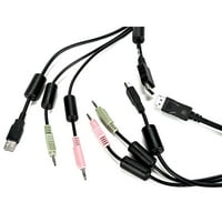 Avocent - видео аудио кабел - Stereo Mini Jack, тип B, Displayport to USB, Stereo Mini Jack, Displayport - Ft - за Avocent SV220D, SV240D