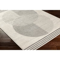 Артистични тъкачи Флоранска Геометричен килим, бяло сиво ,2 '6 10'
