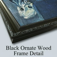 John Frederick Kensett Black Ornate Famed Double Matted Museum Art Print, озаглавен: Сграда от язовир