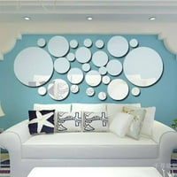 Комплект 3D акрилни огледални стикери за огледало на стена на деколте за стенопис домашна стая декор