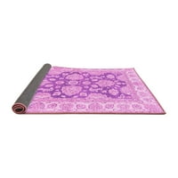 Ahgly Company Indoor Rectangle Oriental Pink Traditional Area Rugs, 3 '5'